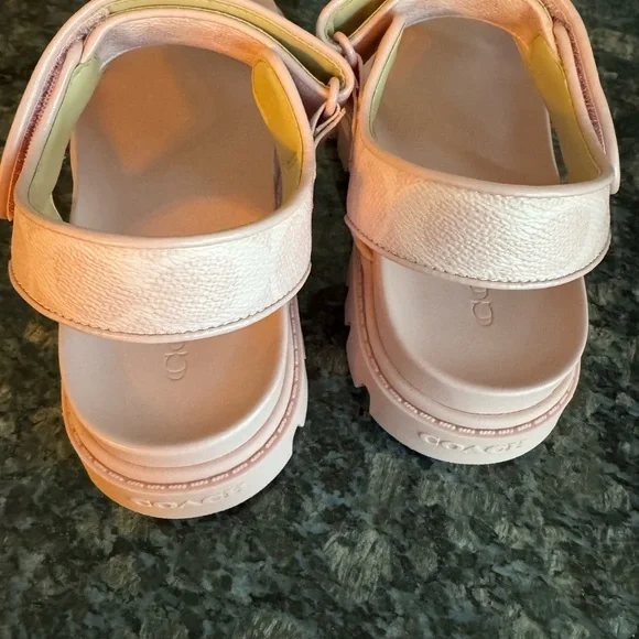 Coach Power Pink Signature Canvas Women's Sport Sandals-Assorted Sizes NWB CBB91 - Picture 6 of 8